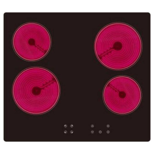 KRYSTER VITROCERAMIC HOBS BLACK